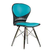 چهارپایه رزتی فلاپ مشکی پایه کروم C013-K